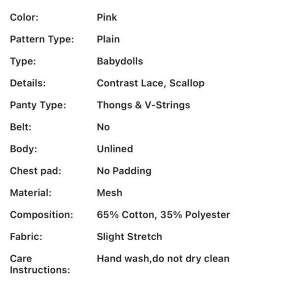 Sexy Mesh Lace Sheer Slip/Thong Lingerie 2 Pc Set - Picture 6 of 7